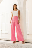 Sofia Linen Pants - Candy Pink