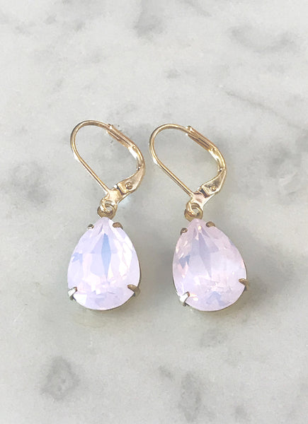 Mia Earring - Pink Opal